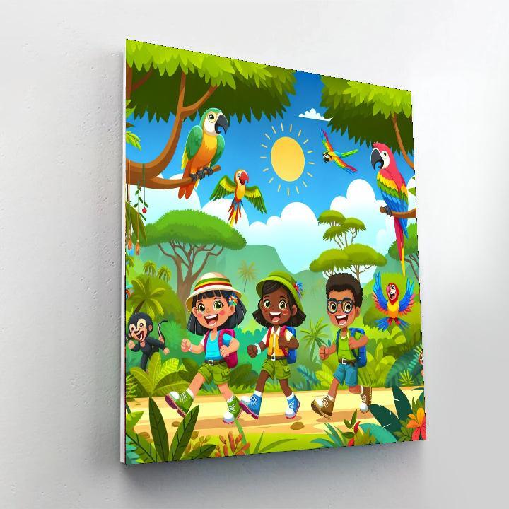 Daring Jungle Safari Paint By Color