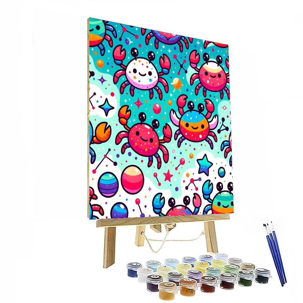 Cosmic Crab Constellation Numbered Painting Kits