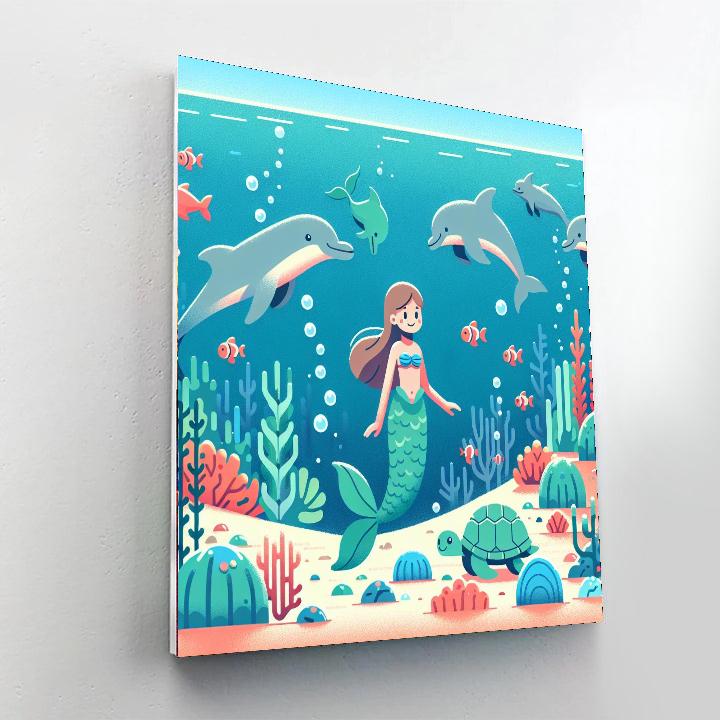 Mermaid's Magical Cove Paint By Numbers