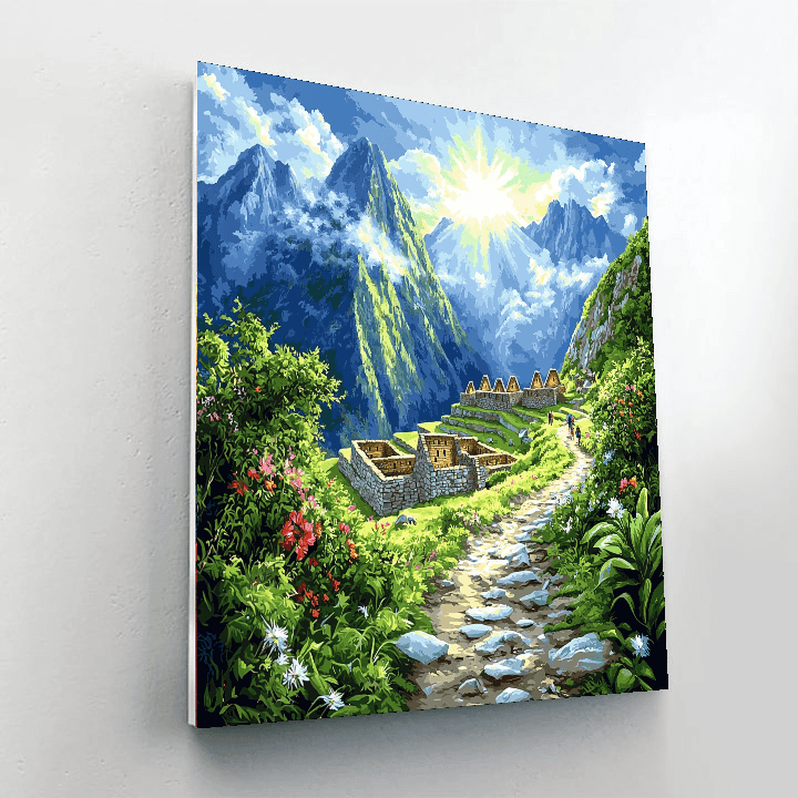 Hiking The Inca Trail Painting By Numbers Kit