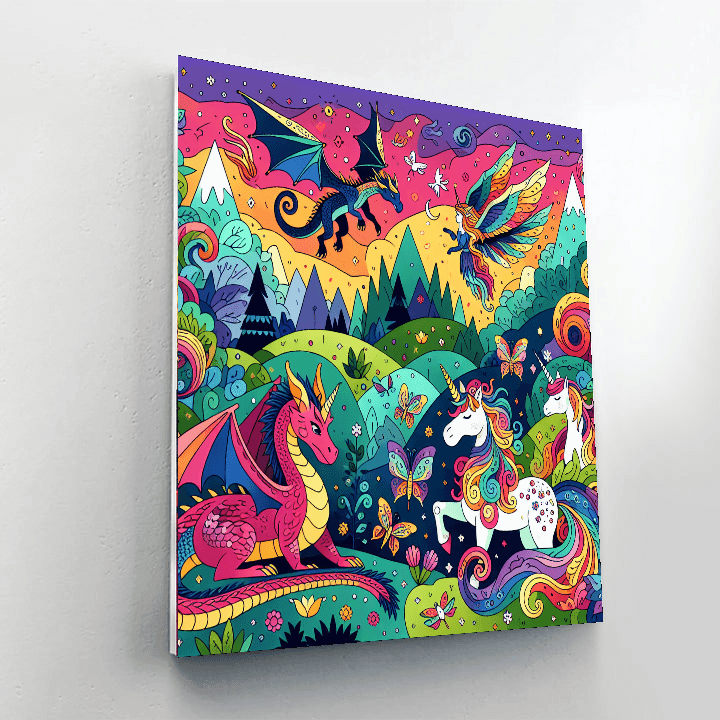 Fantasy Creature Wonderland Paint By Color