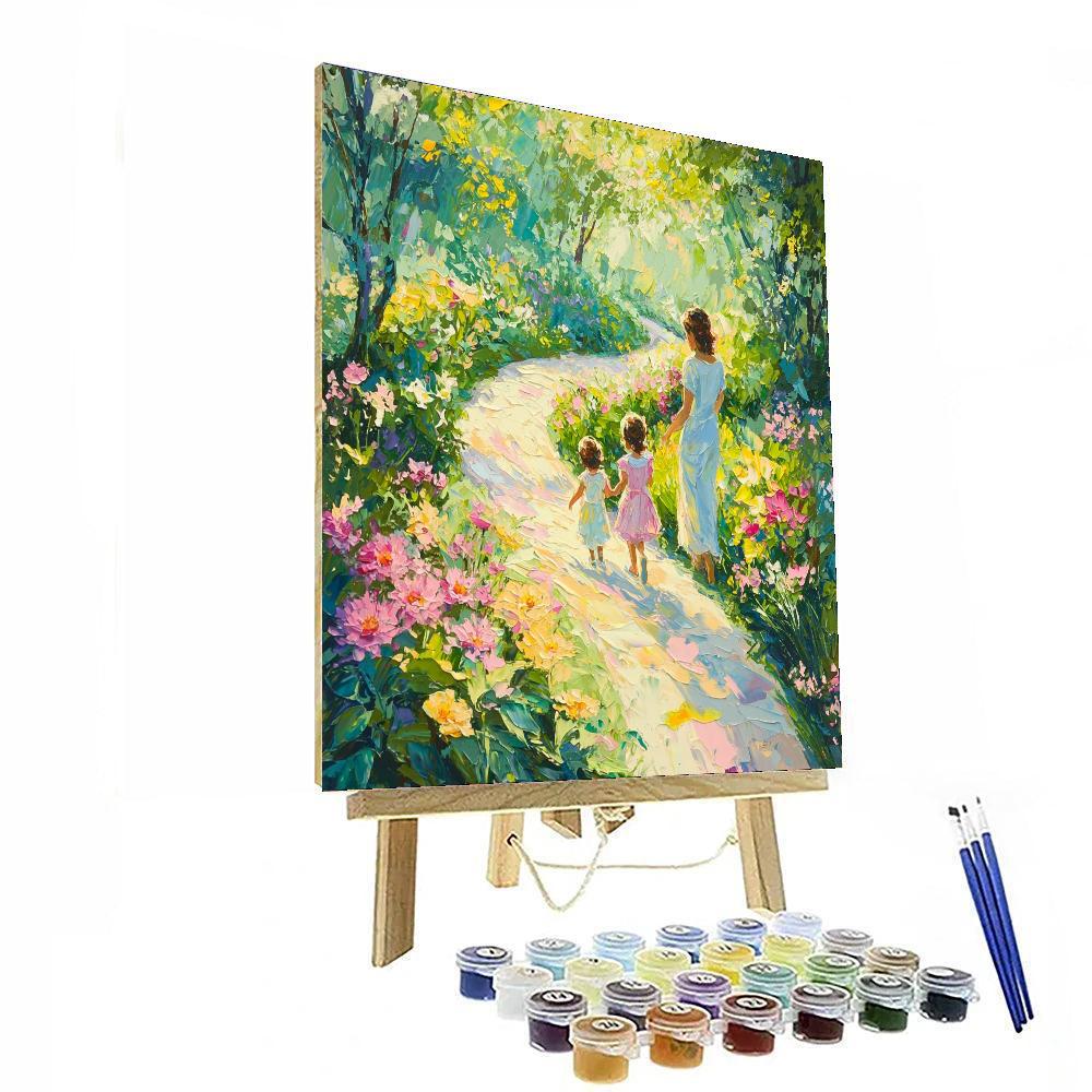 A Mother's Garden Path Paint By Color