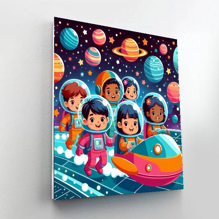 Space Explorers' Voyage Paint By Color