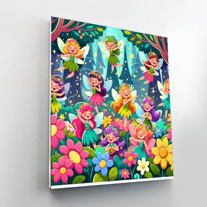 Funky Fantasy Forest DIY Paint By Numbers