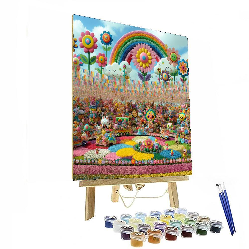 Fantasy Flower Festival Paint By Number