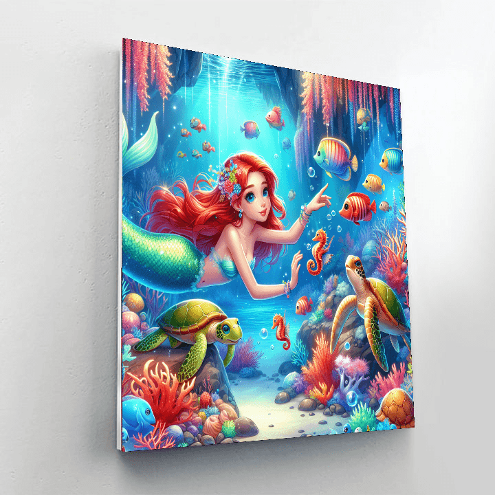 Little Mermaid's Ocean Adventure Paint By Number