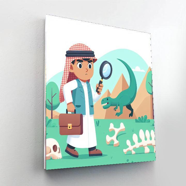 Dinosaur Detective Trail Paint By Color