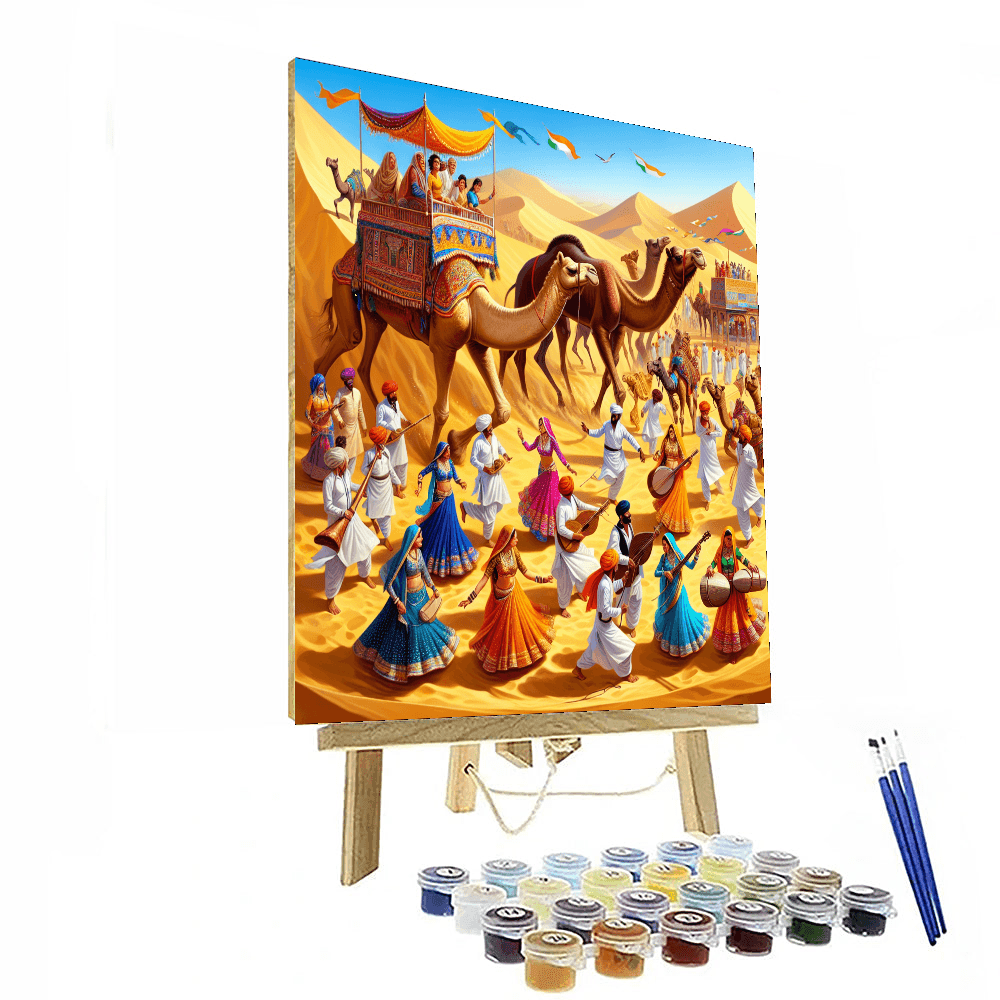 Jaisalmer Desert Festival - Jaisalmer Paint By Numbers Art