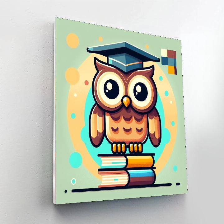 Wise Owl Scholar Paint By Number