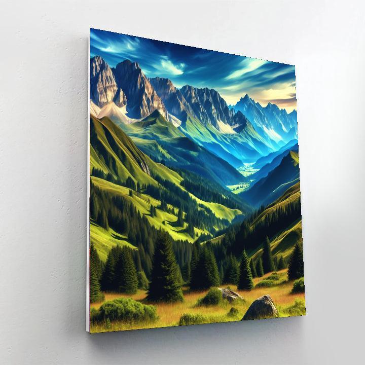 Astonishing Mountain Range Paint By Numbers Kits