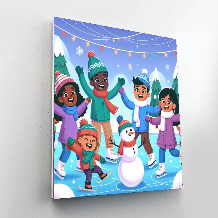 Festive Winter Fun Paint By Numbers