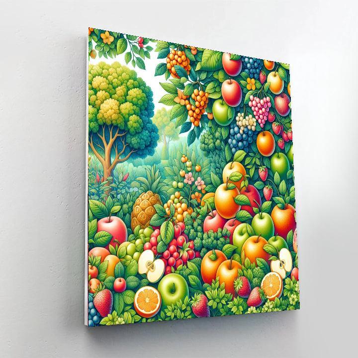 Whimsical Fruit Garden Paint By Numbers
