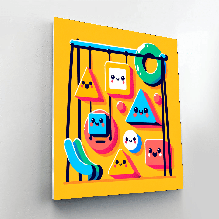 Silly Shapes Playground Number Painting