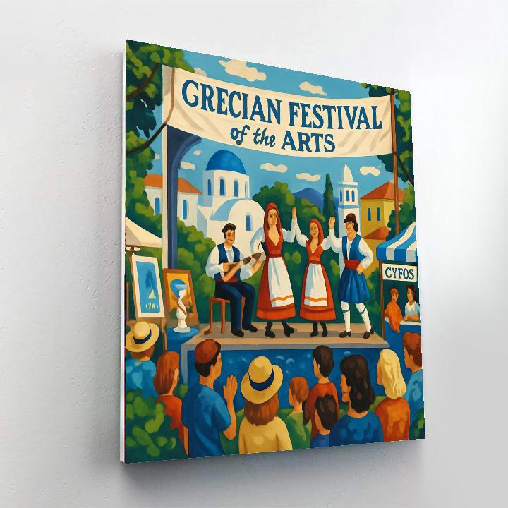 Grecian Festival Of The Arts DIY Paint By Numbers