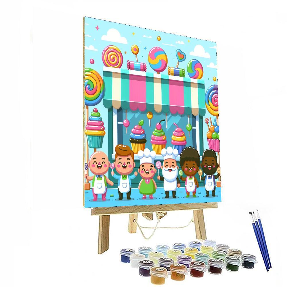 Delightful Sweet Shop Paint By Numbers Kits
