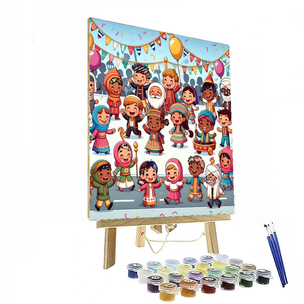 Happy Holiday Parade Paint By Numbers Kits
