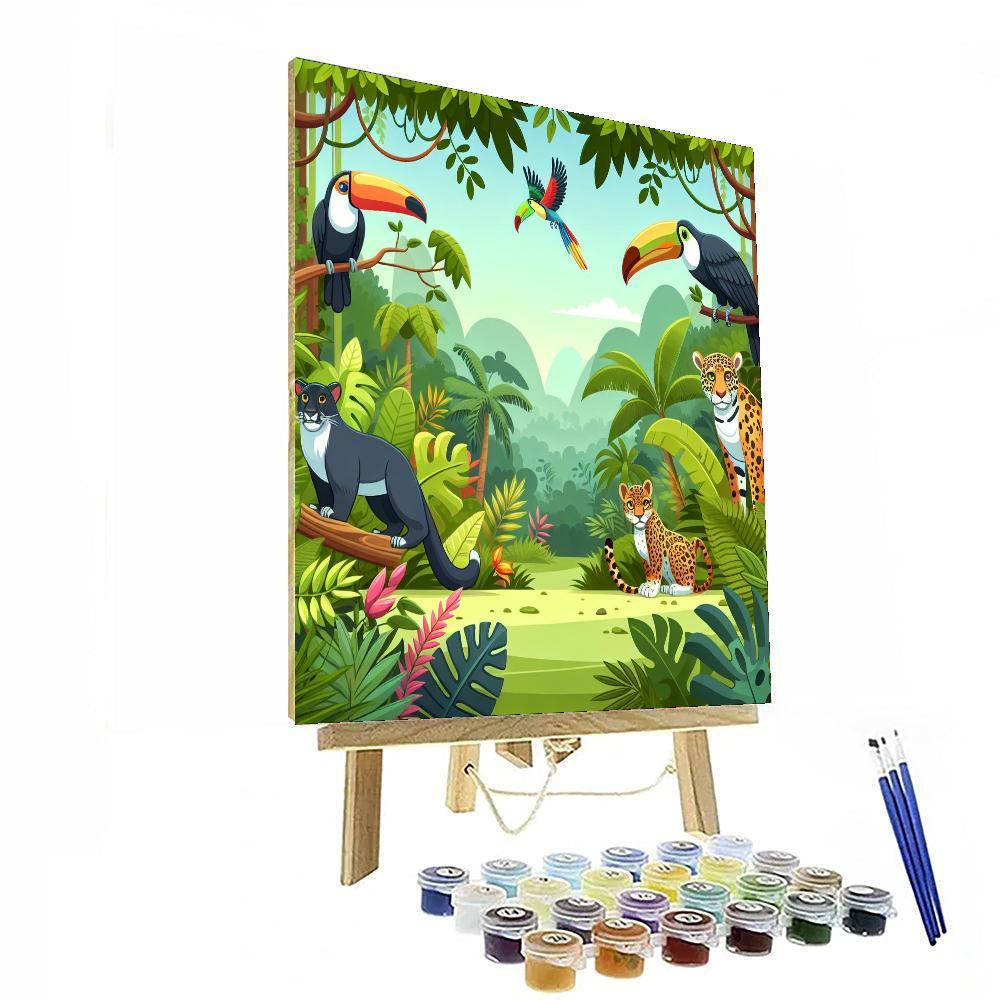 Rainforest Magic Painting By Numbers Kit