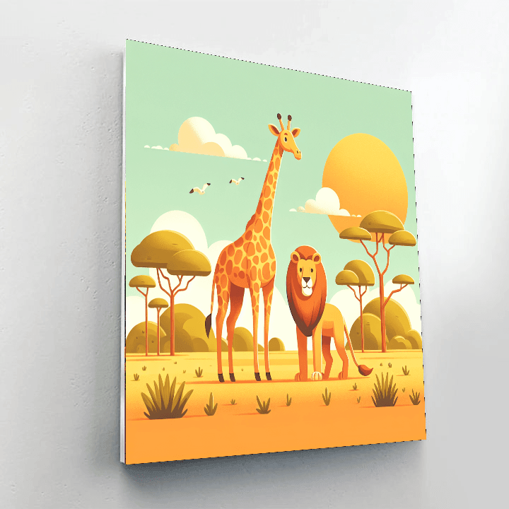 Sunny Savanna Safari DIY Paint By Numbers