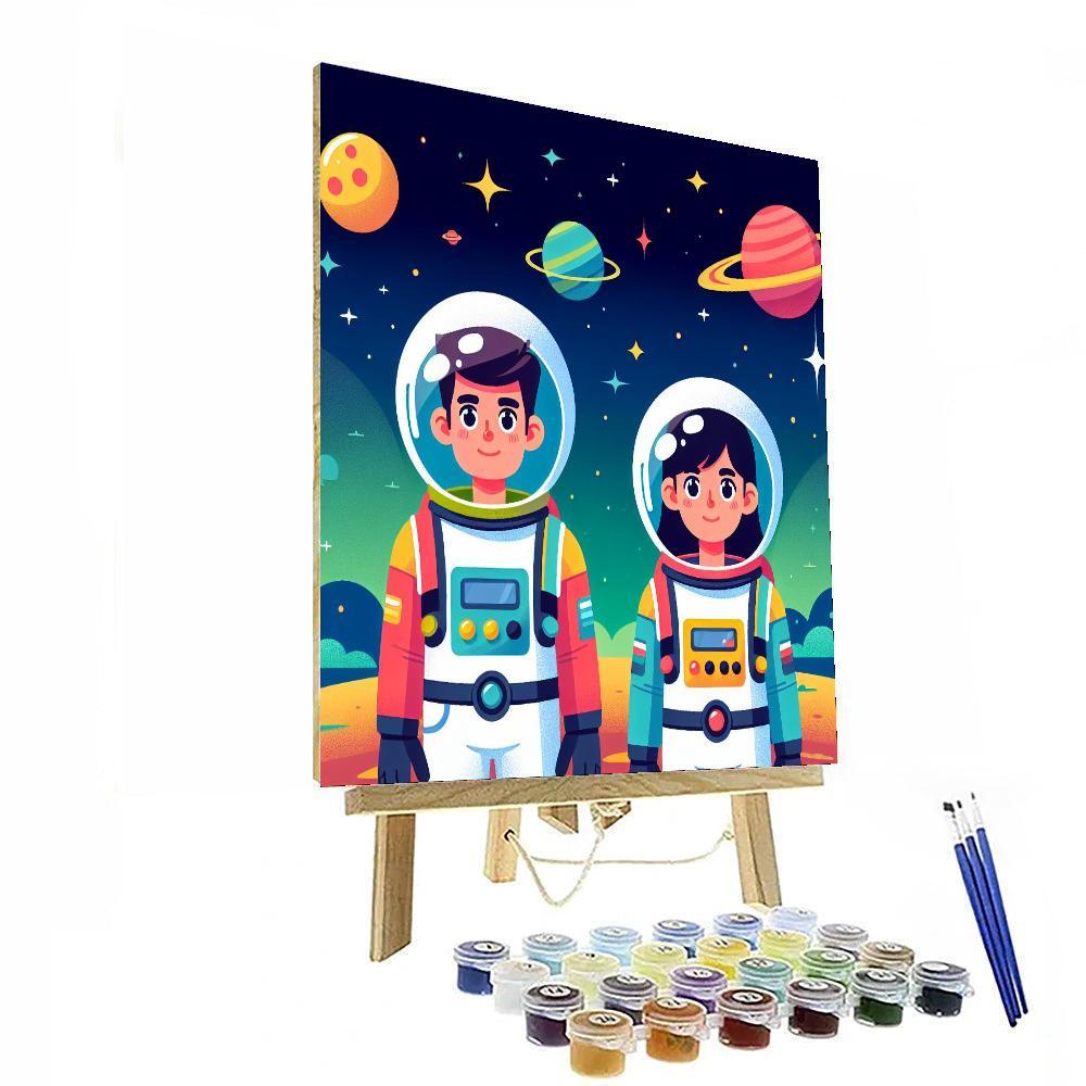 Cosmic Explorer's Mission Painting Number Kit