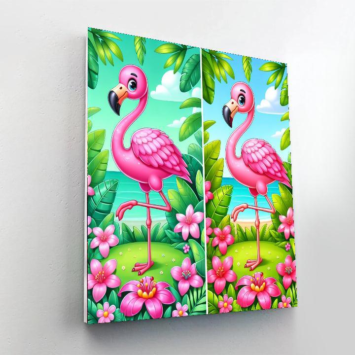 Charming Flamingo DIY Paint By Numbers