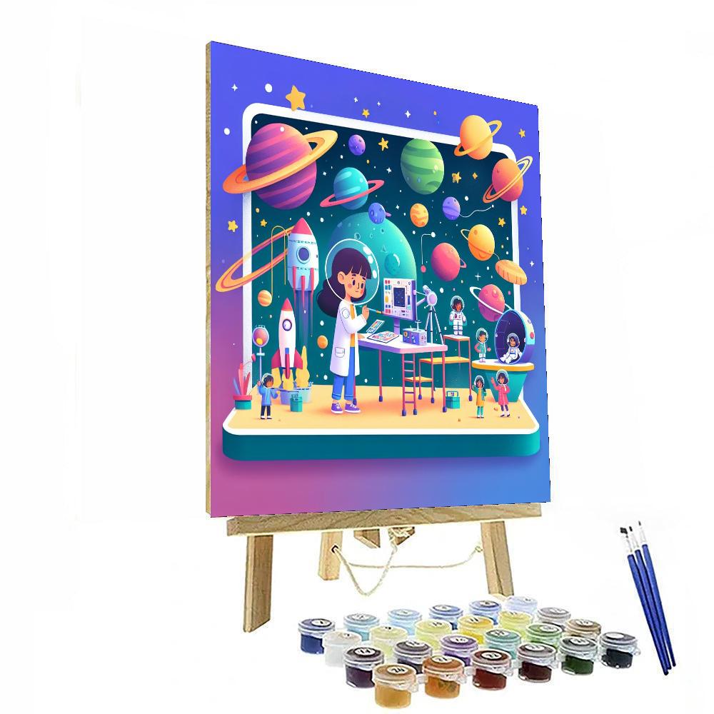 Space Science Station Paint By Numbers Kits