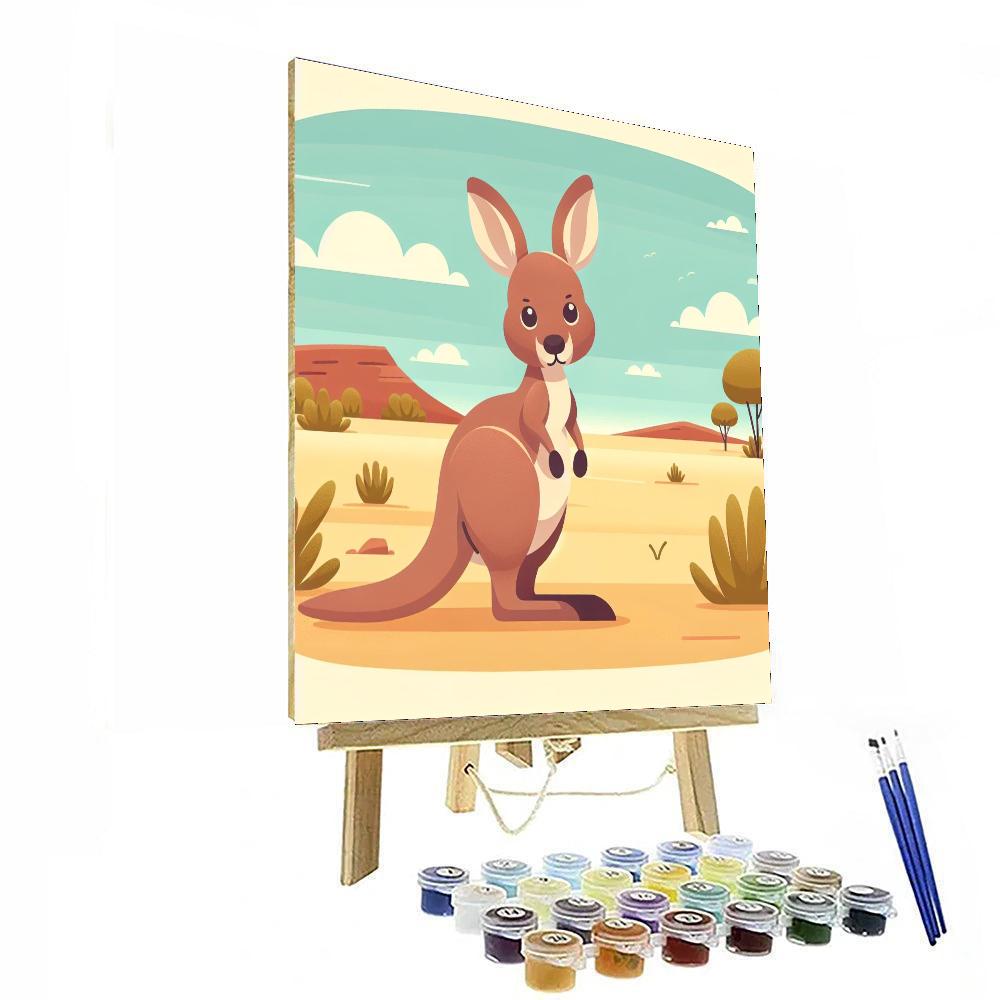 Witty Wallaroo Paint By Numbers Art