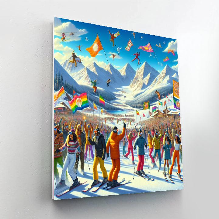 Gay Ski Week - Aspen Paint By Numbers Kits