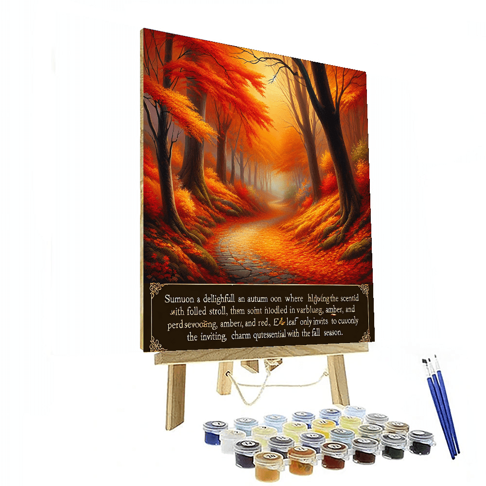 Enchanting Autumn Trail Paint By Color