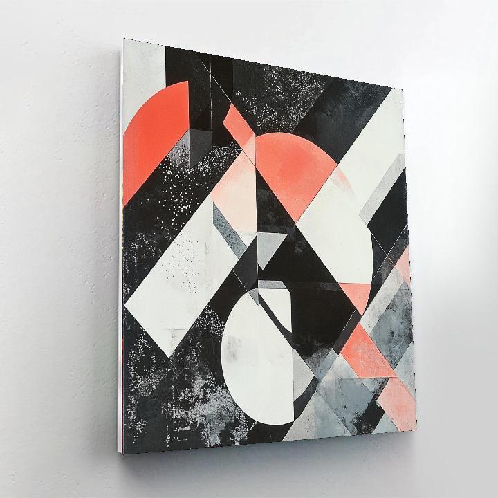 Kazimir Malevich Inspired Layered Dynamics  Paint By Color