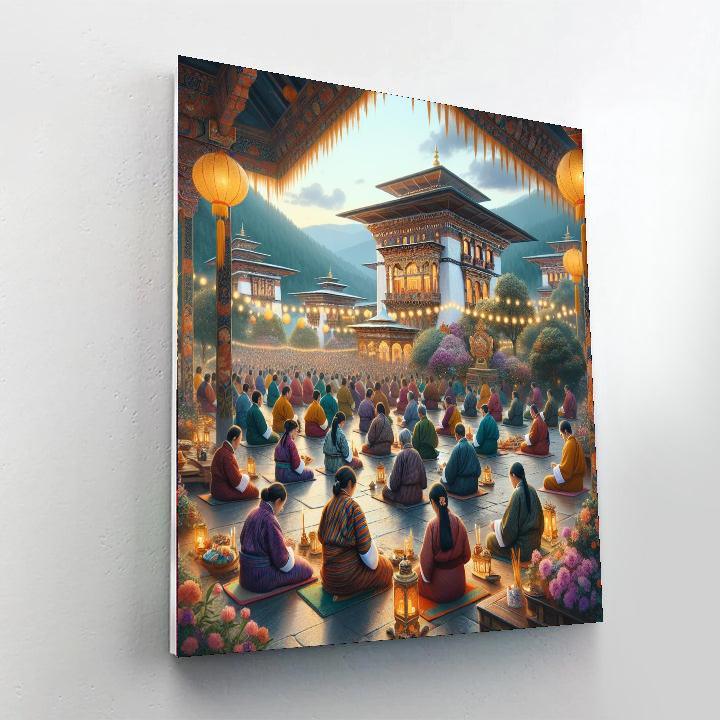 Wesak Festival - Bhutan Paint By Numbers Art