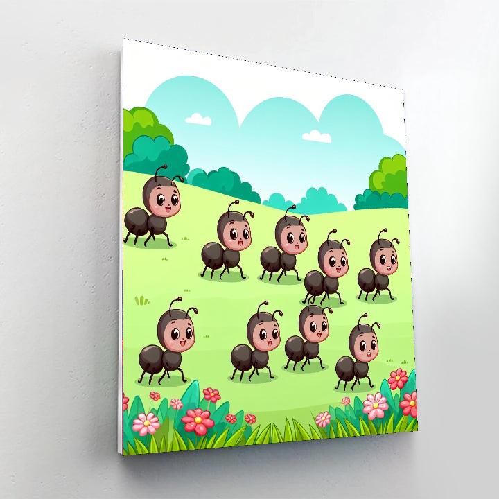 Tiny Ants Painting By Numbers Kit