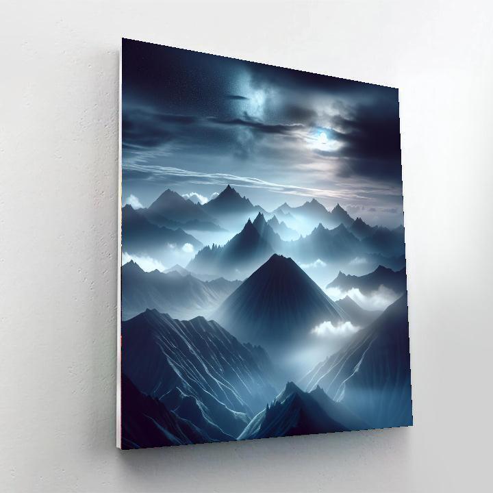 Mysterious Mountains Paint By Number