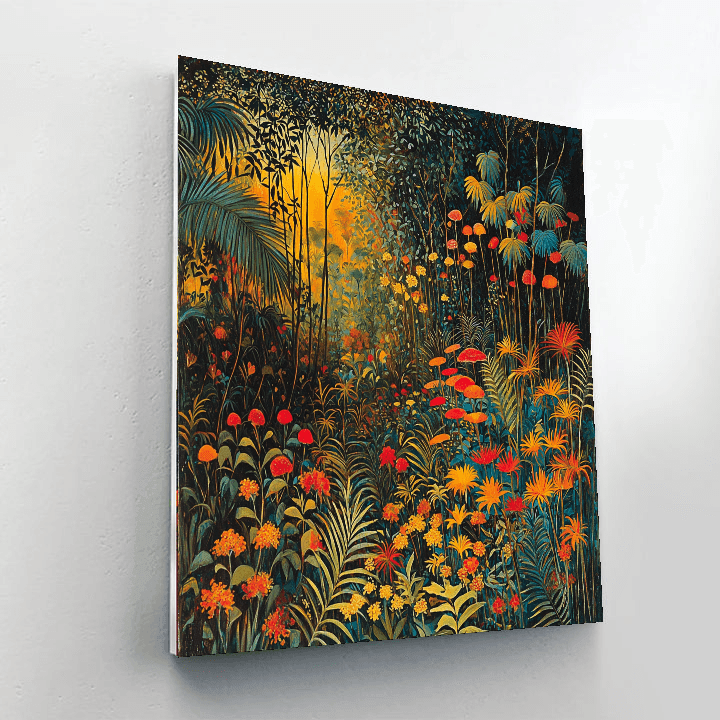 Henri Rousseau Inspired Mysterious Jungle Voyage  Paint By Number