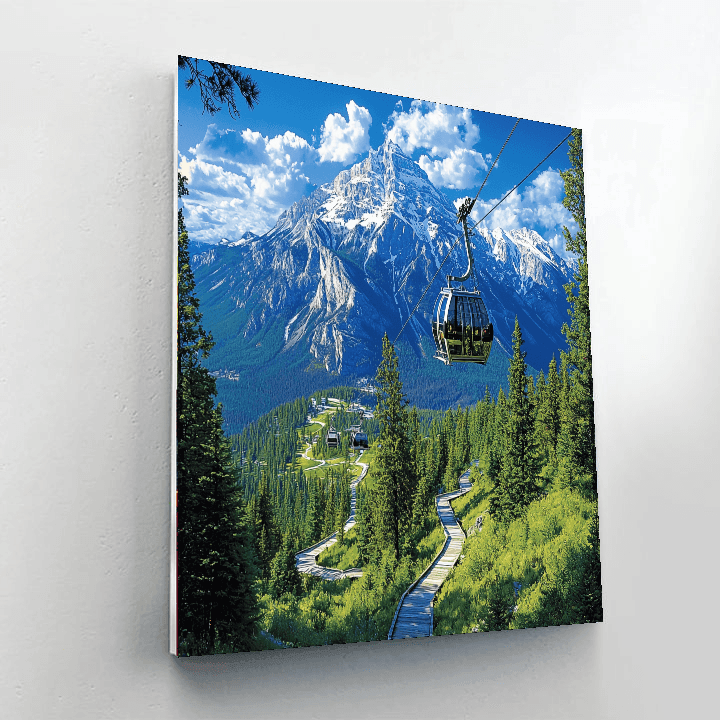 Banff Gondola - Alberta Numbered Painting Kits