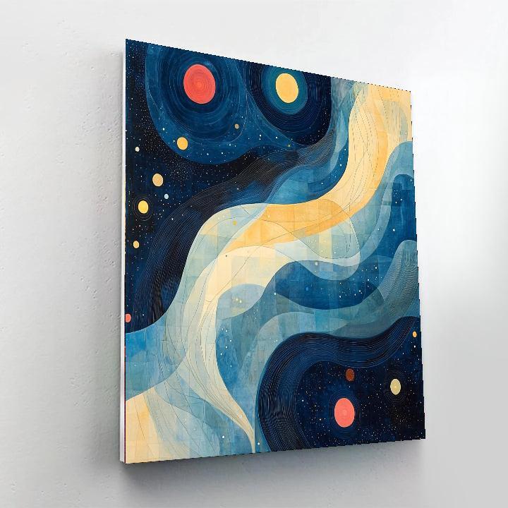 Paul Klee Inspired Cosmic Whimsy  Paint By Number