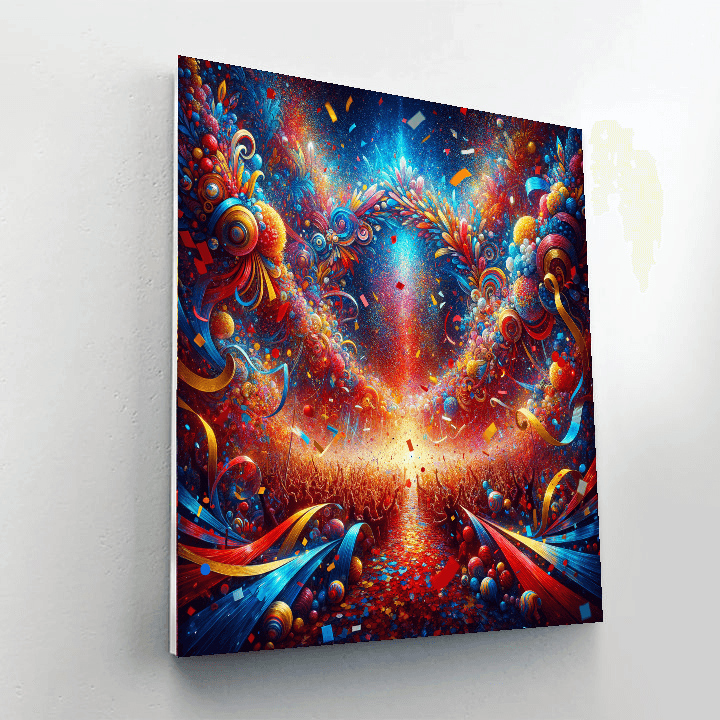 Colorful Celebration Painting Number Kit