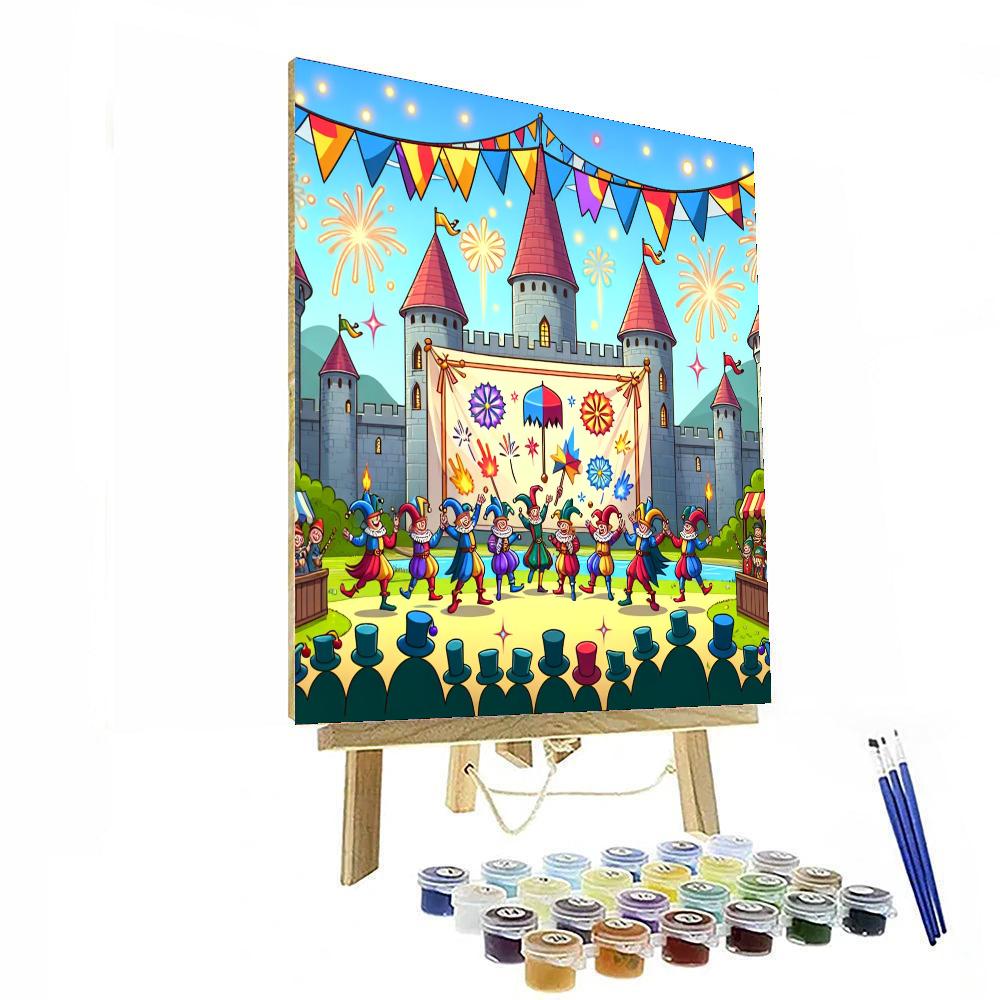 Colorful Castle Festival DIY Paint By Numbers