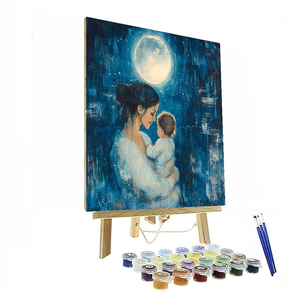 Moonlit Motherhood Numbered Painting Kits
