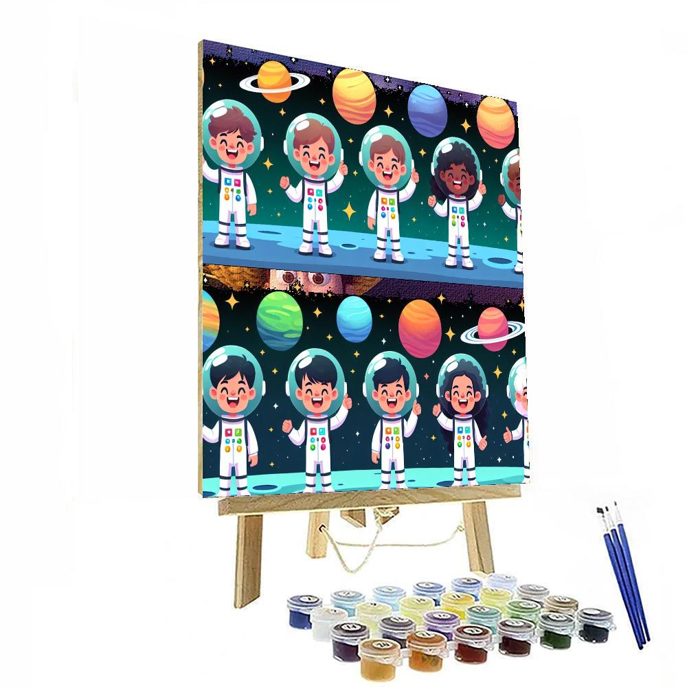 Outer Space Explorer's Journey Numbered Painting Kits