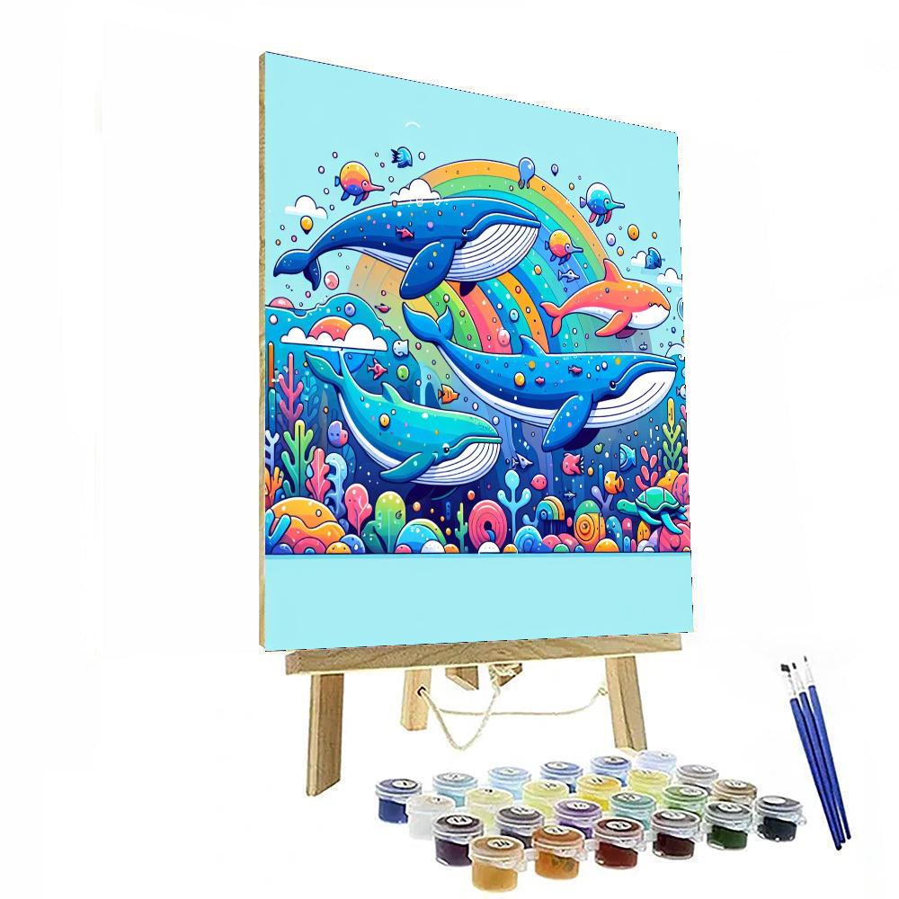 Whale's Oceanic Parade Paint By Numbers