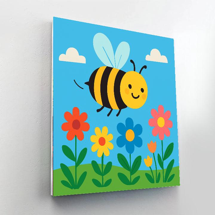 Buzzy Bee's Flower Field Numbered Painting Kits