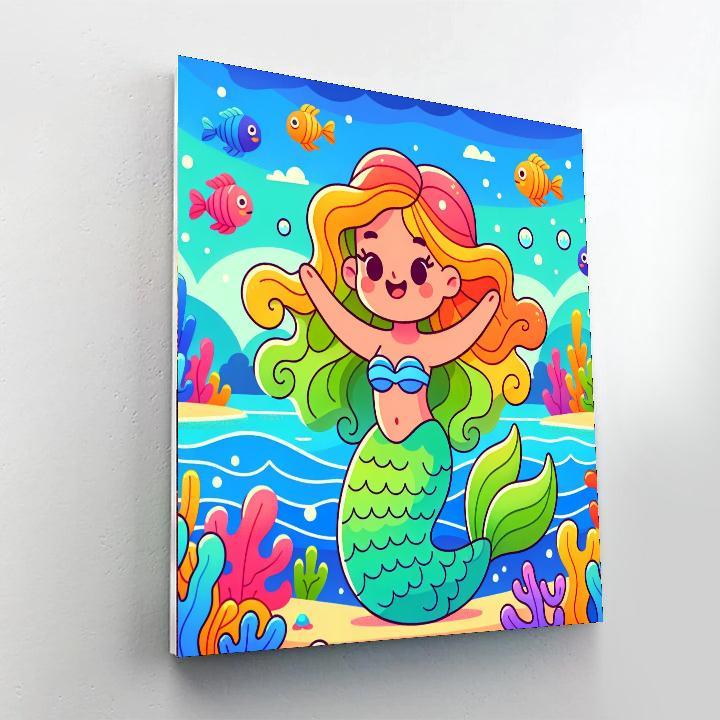 Mystic Mermaid Lagoon Painting Number Kit