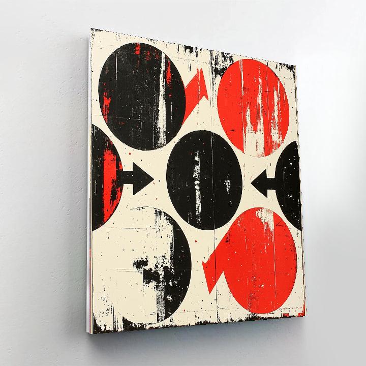 Banksy Inspired Cycle Of Excess  DIY Paint By Numbers