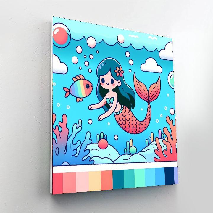 Mermaid's Lagoon Adventure Painting By Numbers Kit