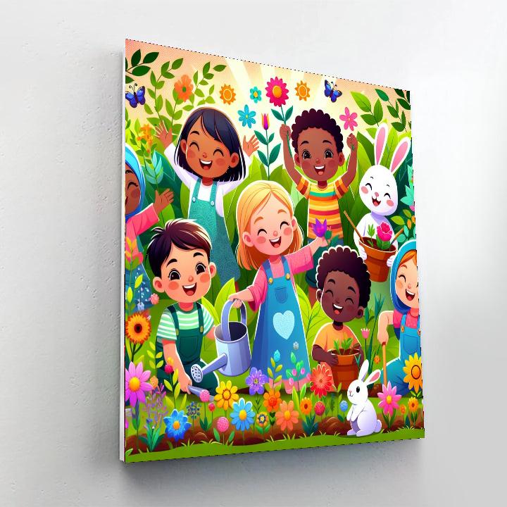 The Whimsical Garden Painting Number Kit