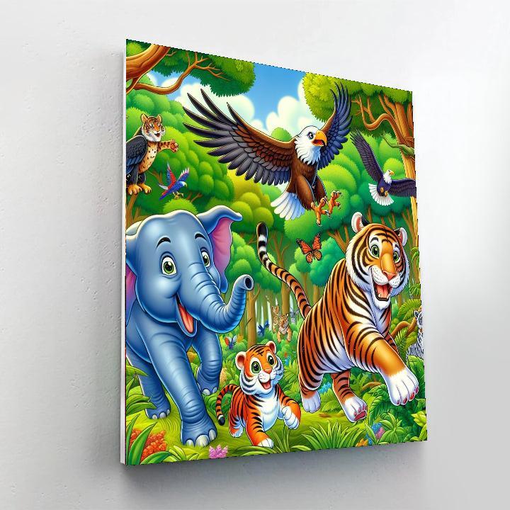 Adventurous Wildlife Journey Numbered Painting Kits