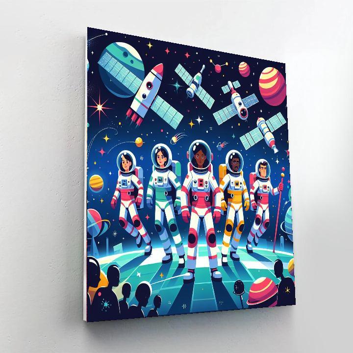 Space Rescue Operation Painting Number Kit