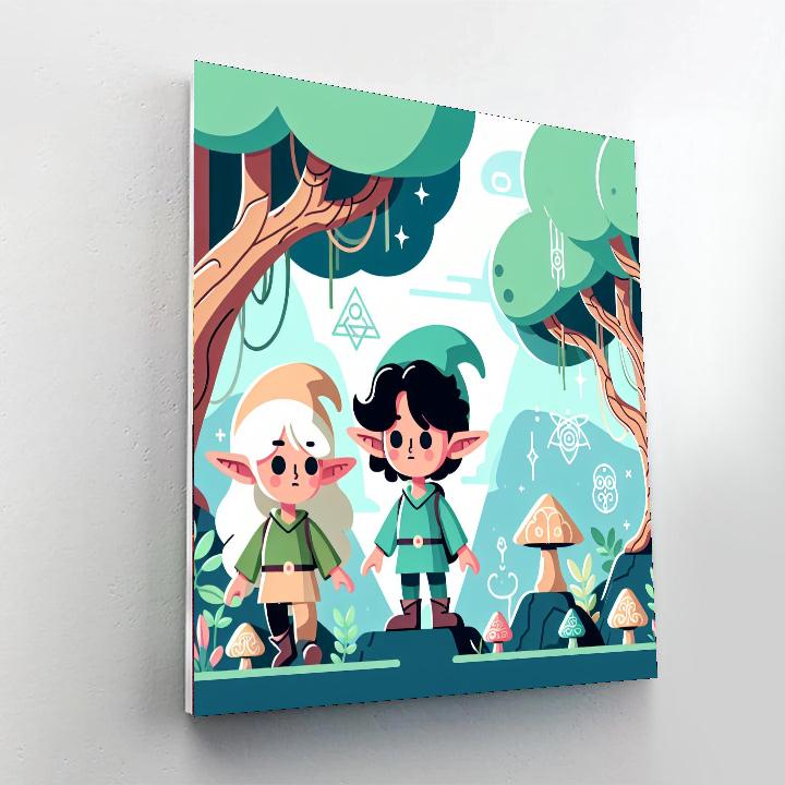 Enchanted Elven Enclave Numbered Painting Kits