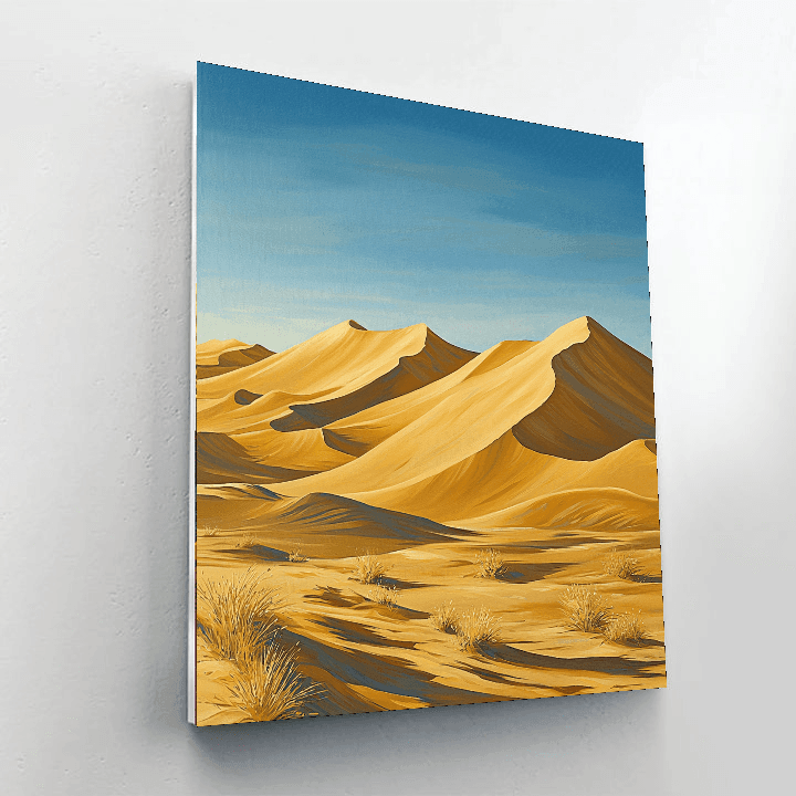 The Singing Sand Dunes Of Qatar Painting Number Kit