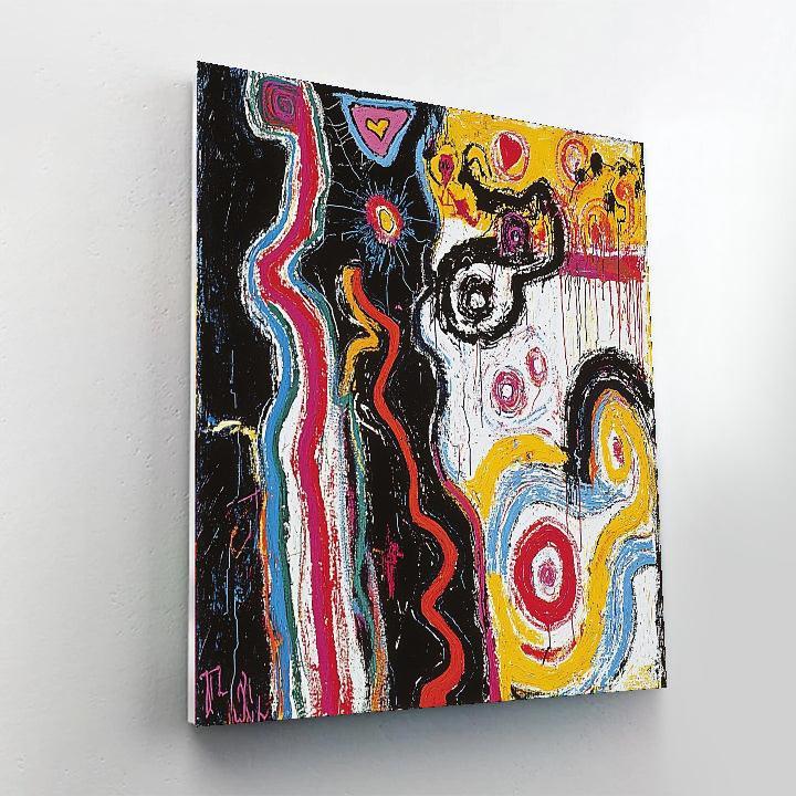 Jean-Michel Basquiat Inspired Threads Of Emotion  Numbered Painting Kits